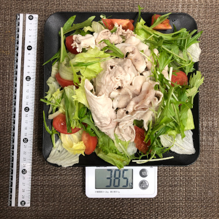 一皿385gの冷しゃぶサラダ