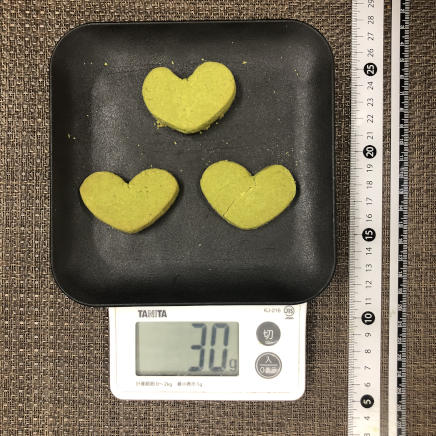 抹茶クッキー3枚