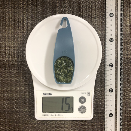 大さじ1杯分のバジルソース