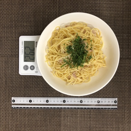 大皿1皿分のツナパスタ