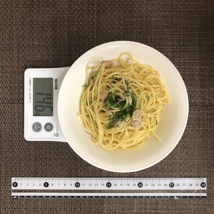 中皿1皿分のツナパスタ