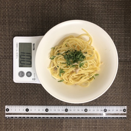 100g分のツナパスタ