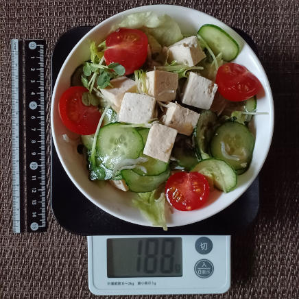 中皿1杯の豆腐サラダ 188g