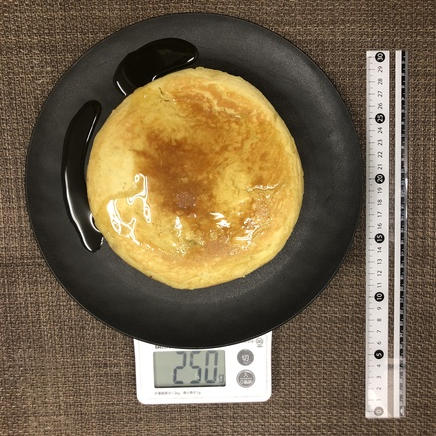 1枚分のバナナパンケーキ