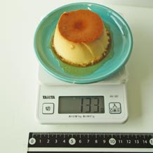 森永の焼プリン斜めから