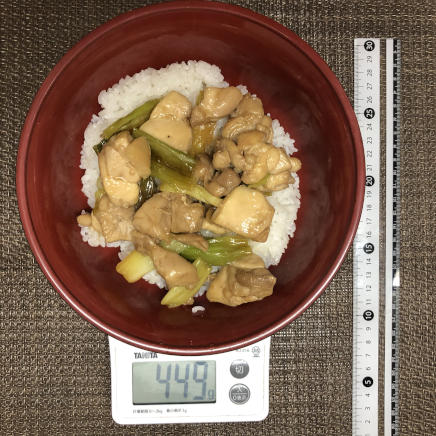 丼1杯・1人前の焼き鳥丼