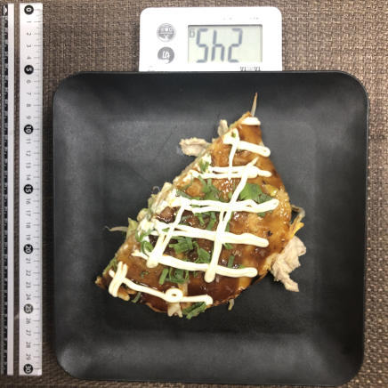1/2枚分の広島風お好み焼き