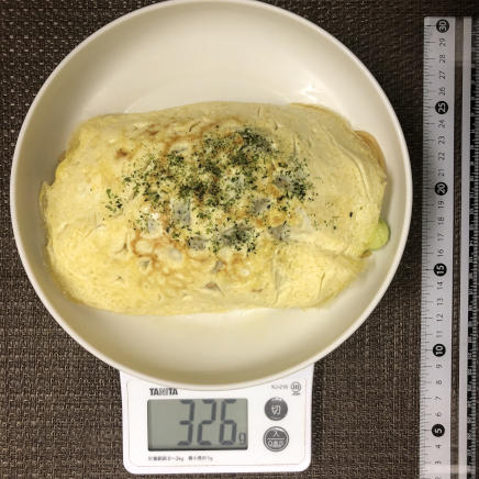 大皿1皿分・1人前のオムそば