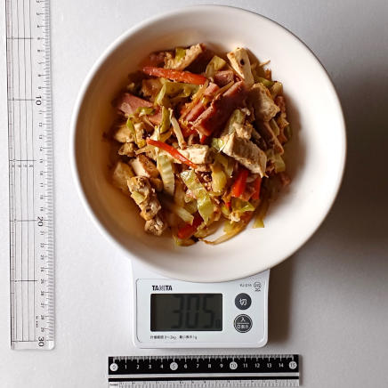 大皿1杯分の豆腐チャンプルー305g