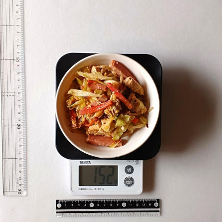 中皿1杯分の豆腐チャンプルー152g