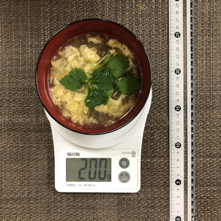 御椀1杯・1人前のかきたま汁