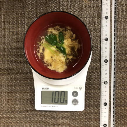 100g分のかきたま汁