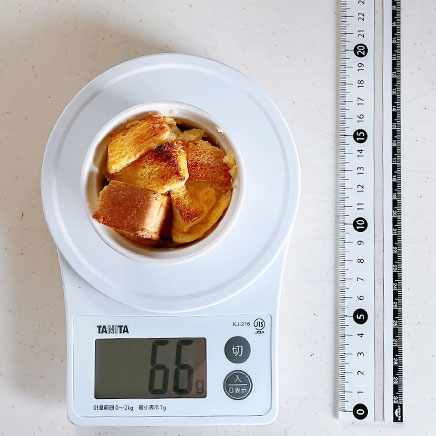 ココット皿1皿分のパンプディング