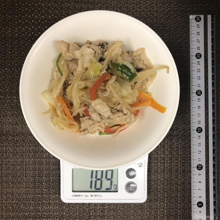 大皿1皿・1人前の肉野菜炒め