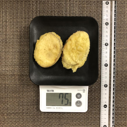 2個分のさつまいもの天ぷら