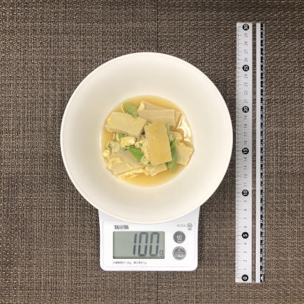 100g分の高野豆腐の卵とじ