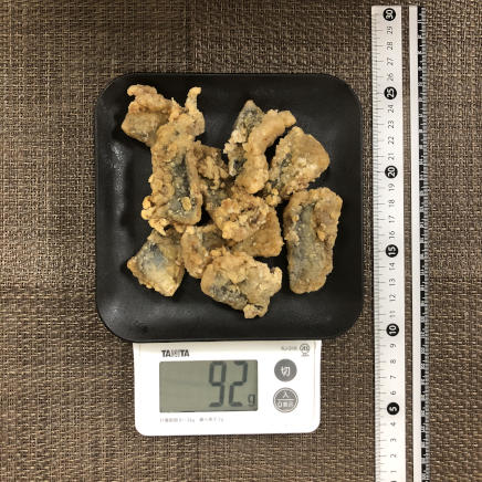 中皿1皿分・1人前のさんまの竜田揚げ