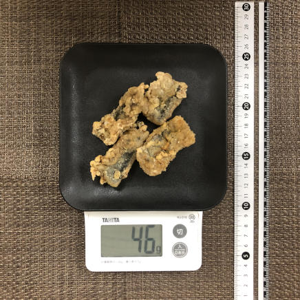 1/2人前のさんまの竜田揚げ