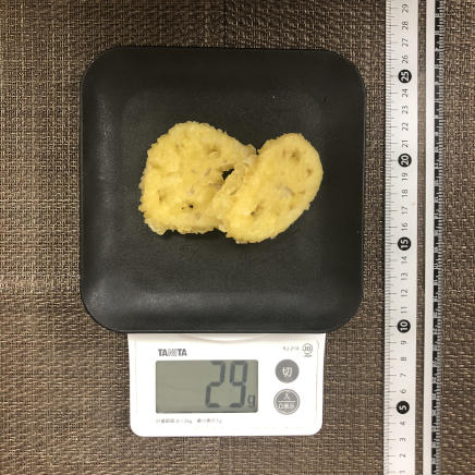 2個分・1人前のれんこんの天ぷら