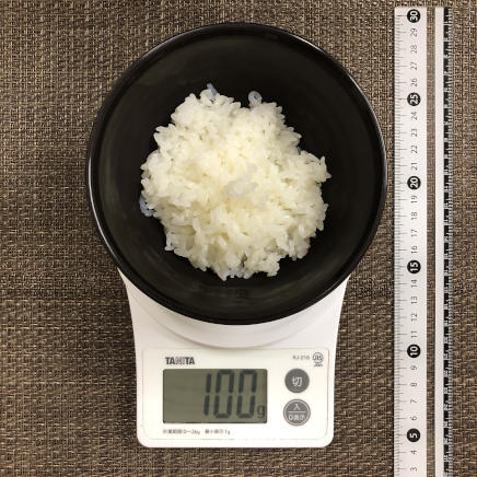 100g分のしらたきご飯