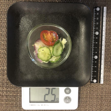 おつまみ皿1杯のきゅうりサラダ 25g