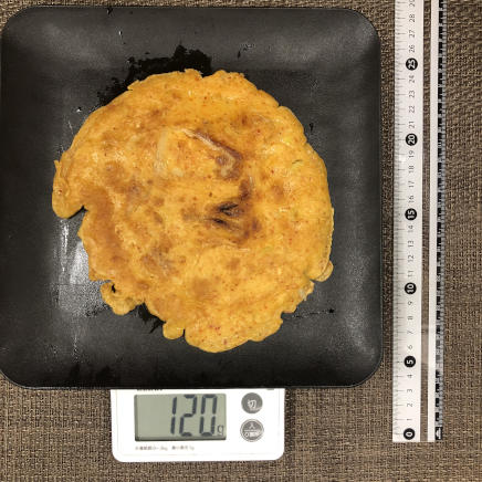 角型(大)1枚分120gのキムチチヂミ