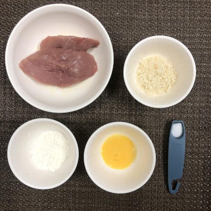 3枚分のヒレカツに使った材料