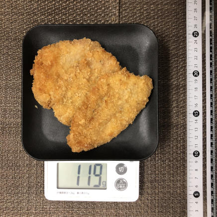 3枚分のヒレカツ