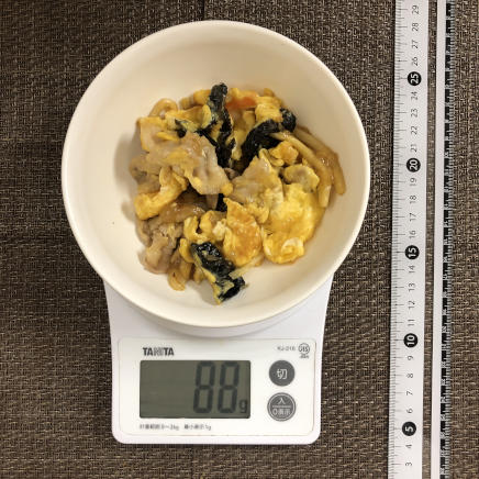 小皿1皿分のきくらげの卵炒め