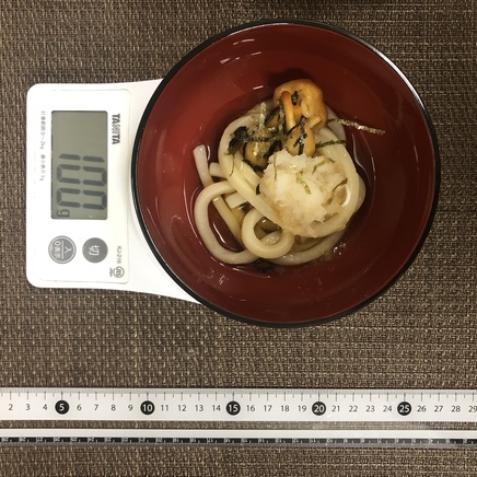 100g分のなめこおろしうどん