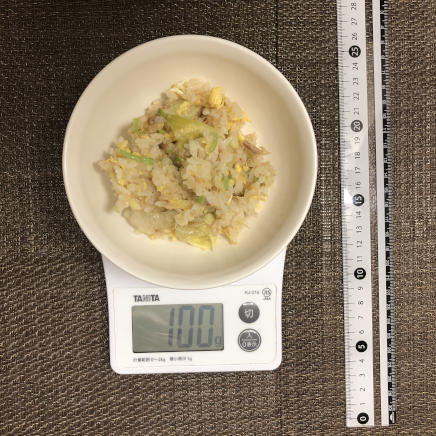100gのツナチャーハン
