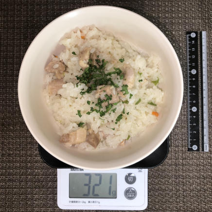 1人前のチキンピラフ