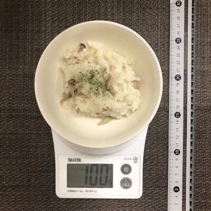 100gのきのこピラフ