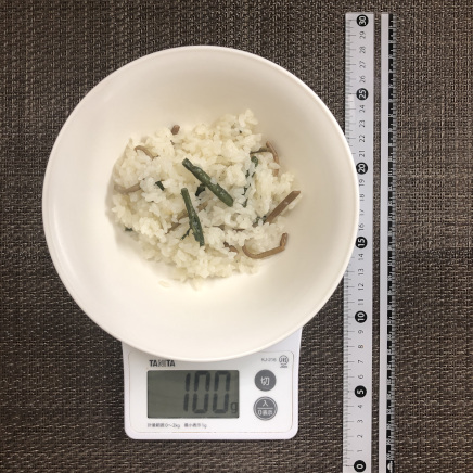 100gの山菜ピラフ