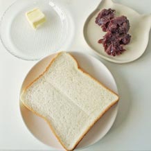 小倉トーストの材料