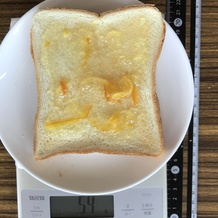 ママレードを使ったジャムトースト1枚(広げた) 55g