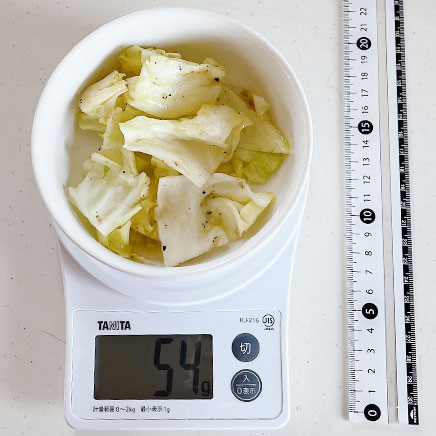 1人前の塩キャベツ