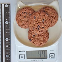 チョコチップクッキー4枚