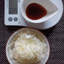 キャベツの千切りに使う和風ドレッシング