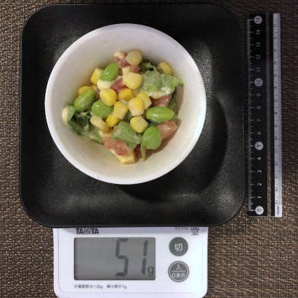 小鉢1杯の枝豆コーン 51g