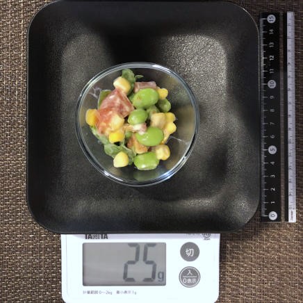 おつまみ皿1杯の枝豆コーン 25g