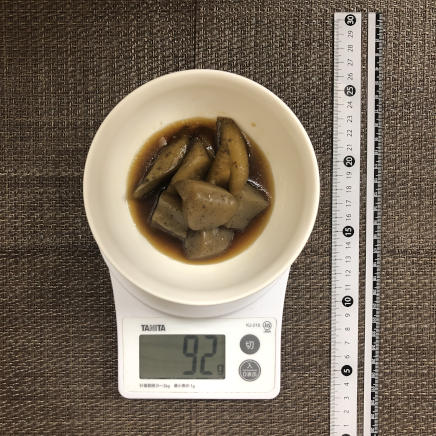 小皿1皿分・1人前のごぼうとこんにゃくの煮物