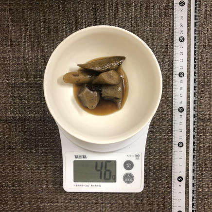 半人前のごぼうとこんにゃくの煮物