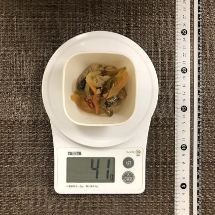 小鉢1杯分のさんまの南蛮漬け