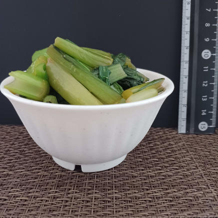 横から見た小松菜の辛子和え 100g