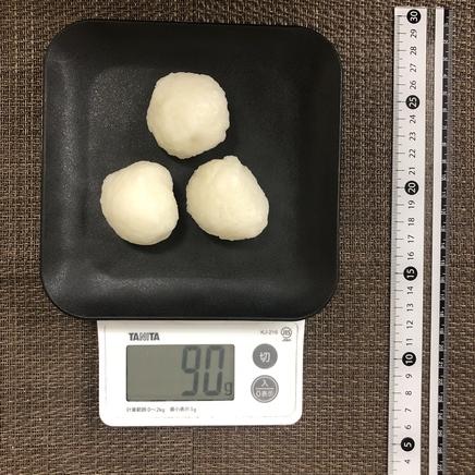 3個分のだまこもち