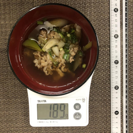 中椀約1/2杯分の肉吸い