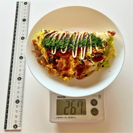 1人前のキャベツと卵のお好み焼き 267g