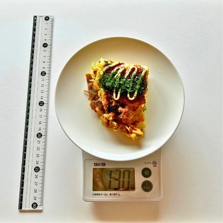 1/2枚のキャベツと卵のお好み焼き 130g