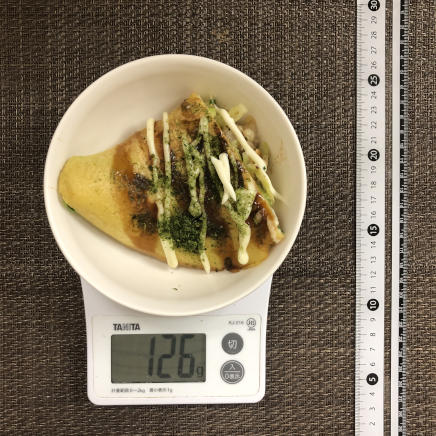 中皿1皿分・半人前のキャベツ焼き